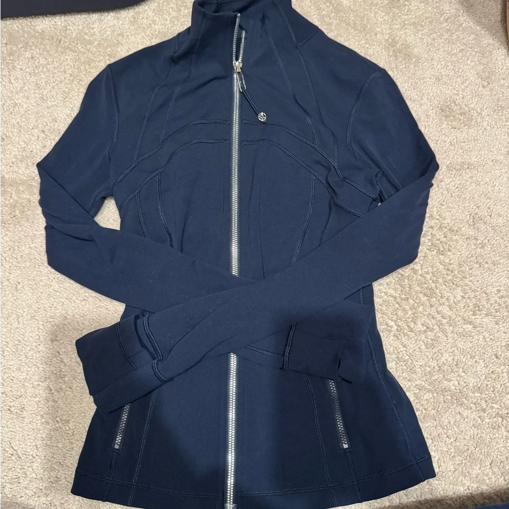Women's lululemon define Nule Jacket in navy - Picture 2 of 5